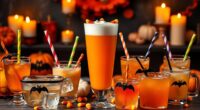 halloween themed sweet beverages