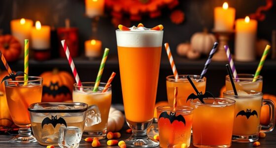 halloween themed sweet beverages