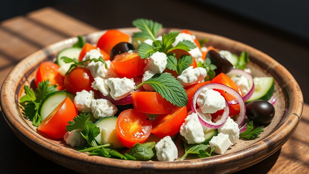 healthy mediterranean winter salads
