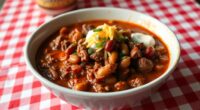 hearty american chili dish
