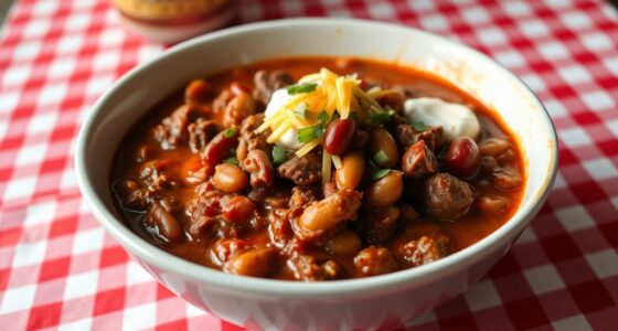hearty american chili dish