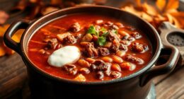 hearty fall night chili