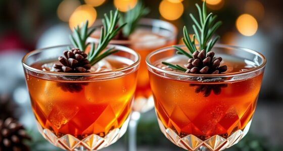herb infused holiday cocktails