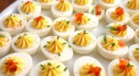 holiday themed deviled eggs
