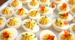 holiday themed deviled eggs