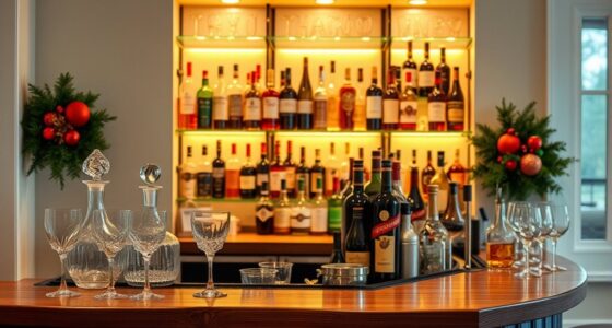 home bar holiday entertaining