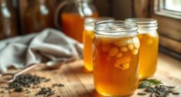 home brewed kombucha fermentation