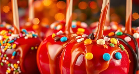 homemade candy apples toppings