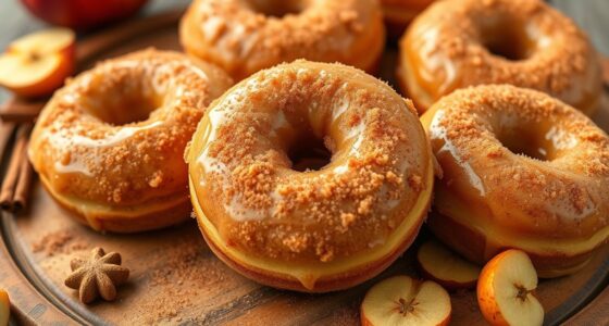 homemade fall apple donuts