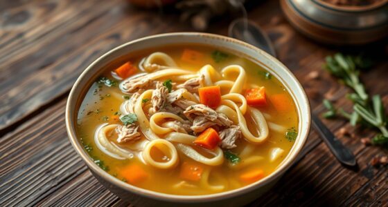 homemade hearty chicken soup