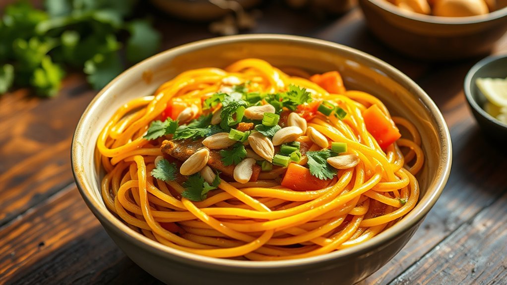 homemade indian chinese fusion noodles