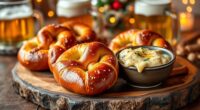 homemade pretzels beer cheese