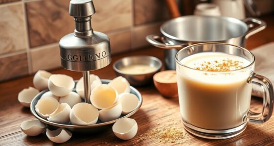 homemade safe eggnog preparation