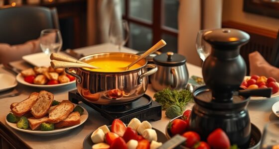 hosting cheese and chocolate fondues