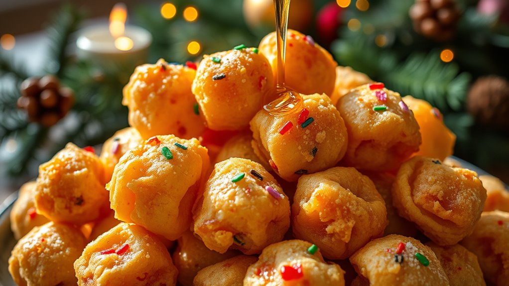italian festive honey balls