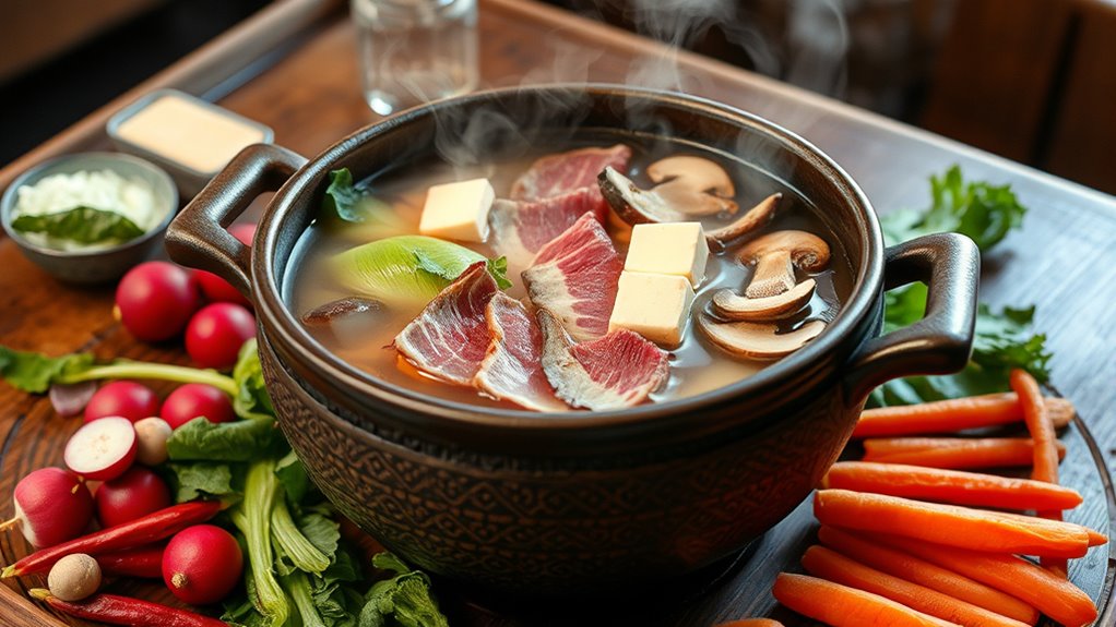 japanese winter communal hot pot