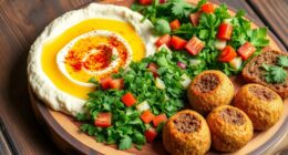 lebanese mezze platter selection