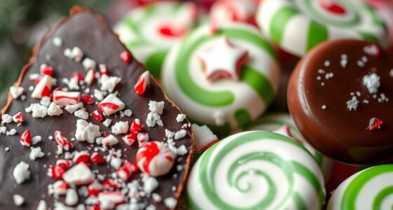 minty holiday sweet treats