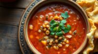 moroccan chickpea lentil soup