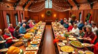 organize community holiday feast