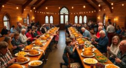 organize local holiday feast