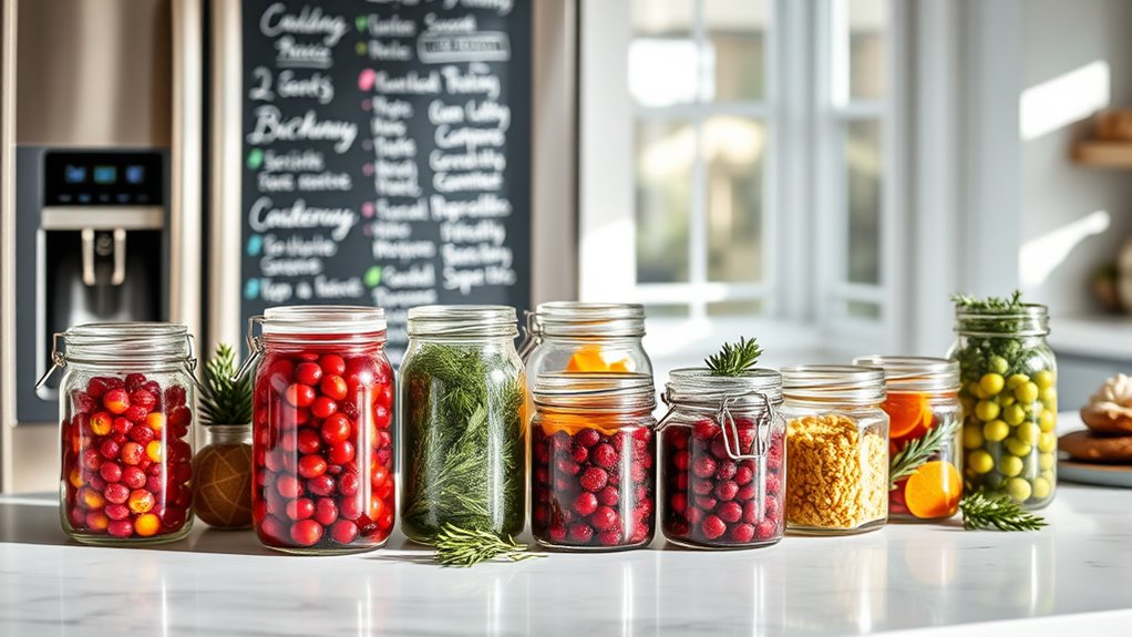 organized pantry labeled spices