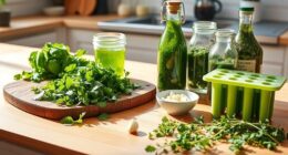 preserve herbs with freezing