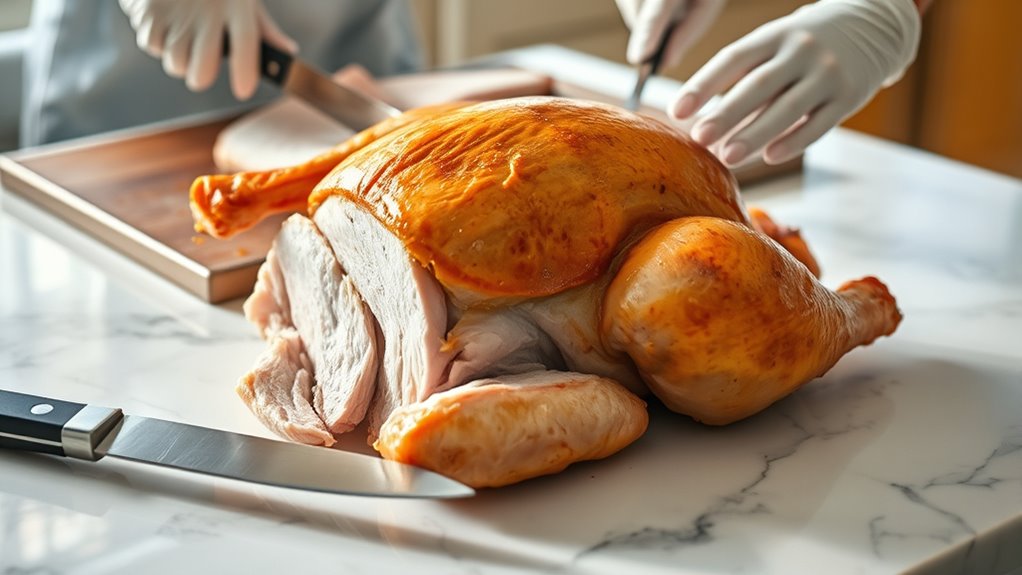 proper turkey thawing and carving