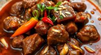 rich aromatic slow cooked beef