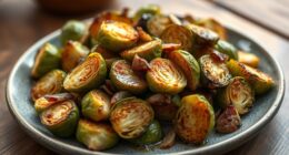 roasted brussels with garlic
