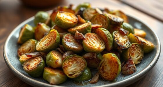 roasted brussels with garlic