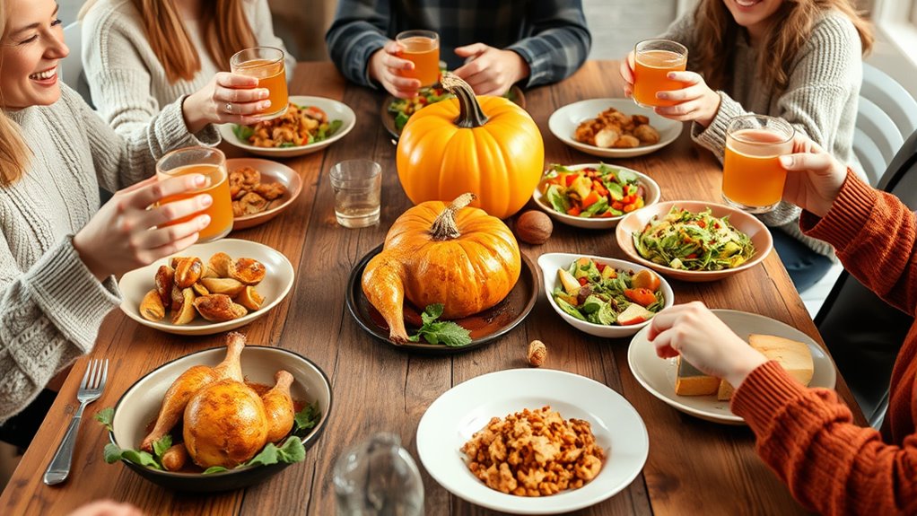 simple diy friendsgiving decor