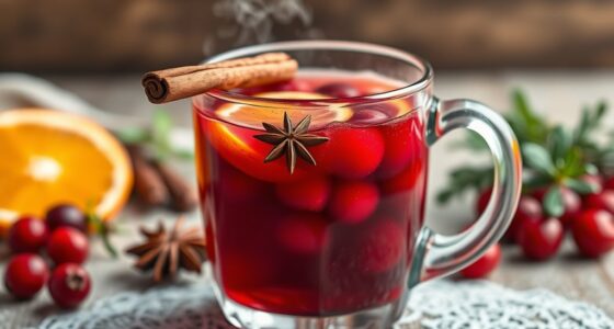 spiced cranberry herbal punch