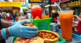 spicy chickpea street sandwich