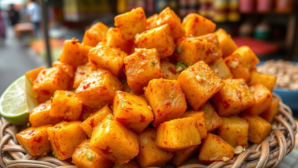 spicy fried plantain snack