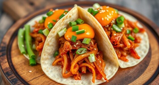 spicy kimchi taco fusion