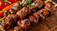 spicy nigerian beef skewers