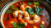spicy thai shrimp soup