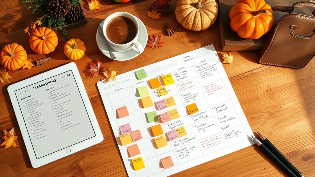thanksgiving planning timeline checklist
