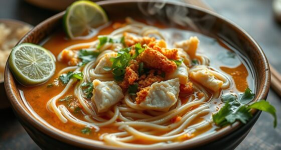 traditional burmese fish noodle soup