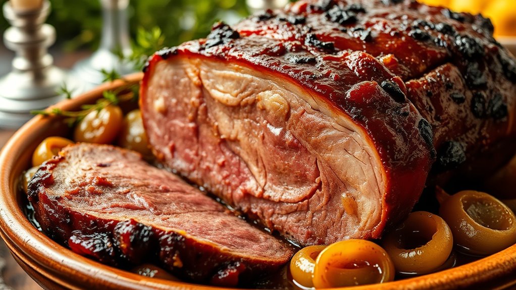 traditional hanukkah brisket preparation