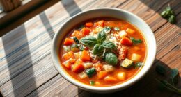 vegetable rich one pot minestrone