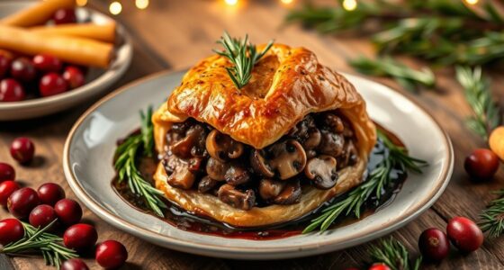 vegetarian mushroom wellington christmas