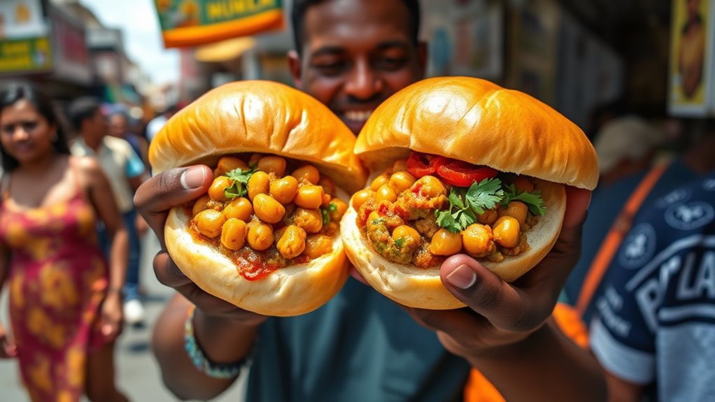 vibrant spicy street food