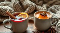 warm festive seasonal beverages