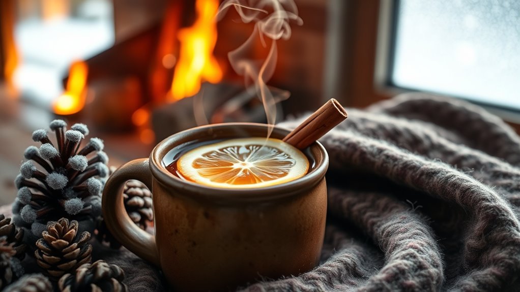 warm spiced herbal beverages