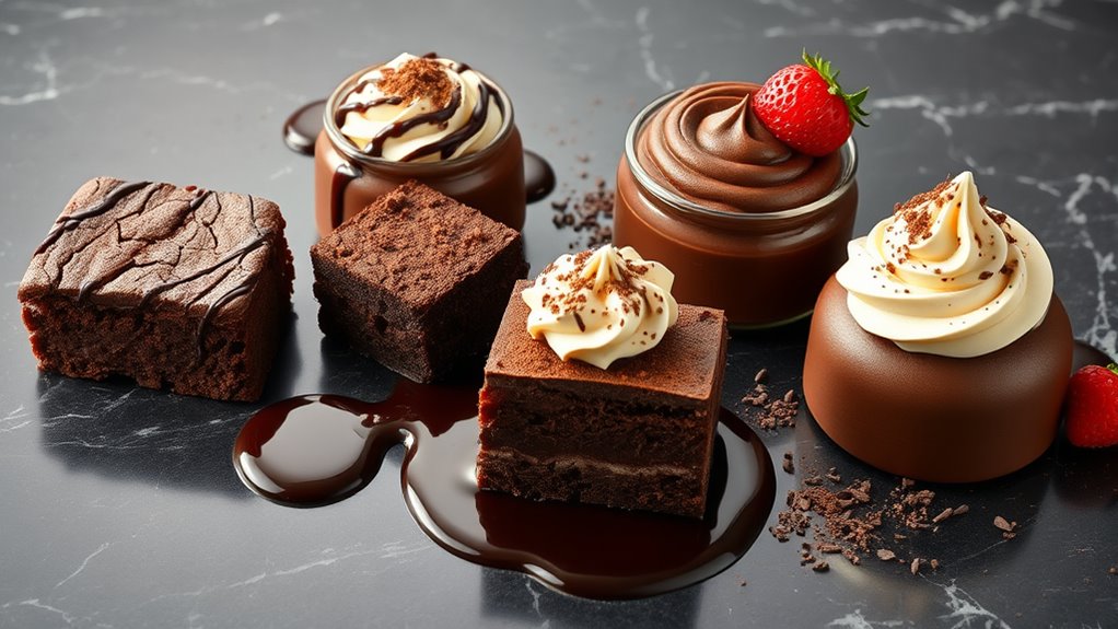 winter chocolate dessert delights