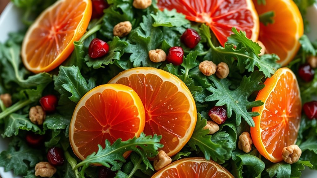 winter greens citrus vinaigrette