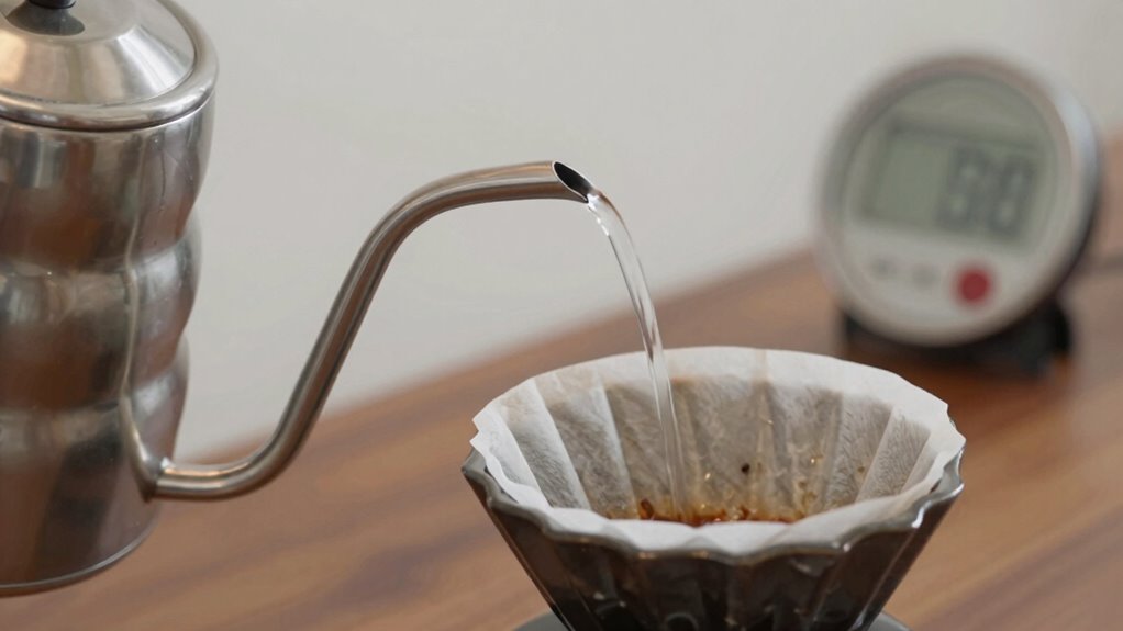 adjust water flow for extraction