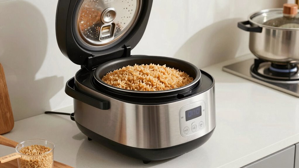 brown rice cooker features